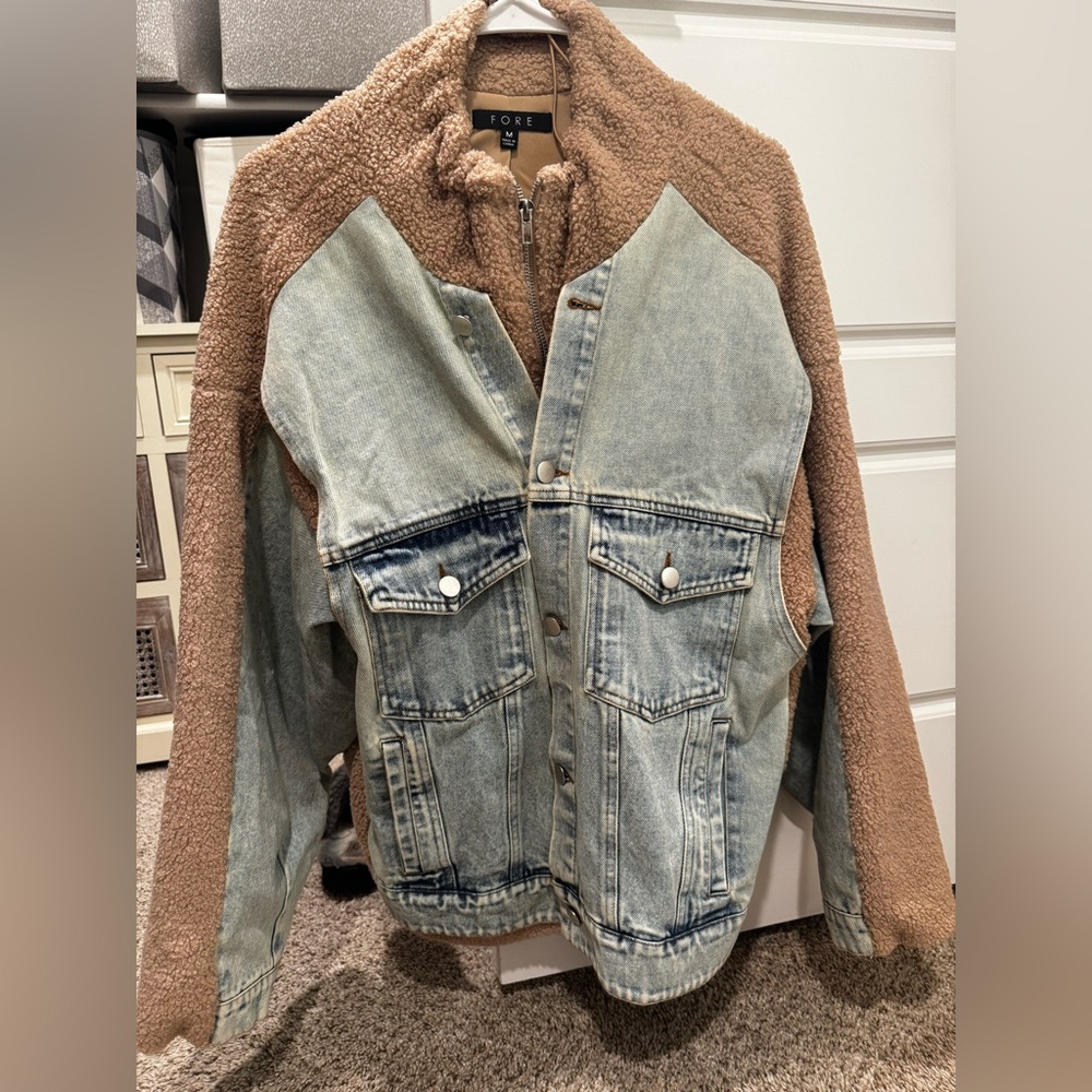 Like new Denim/Sherpa Jacket!